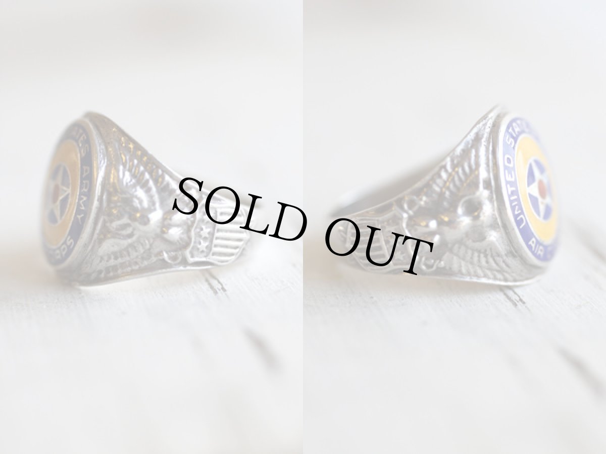 画像2: ビンテージ U.S.ARMY AIR CORPS ミリタリーリング★WW2 USAAC (2)