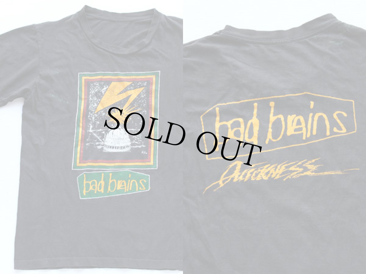 画像2: 80s bad brainsバッドブレインズ コットンTシャツ 黒 (2)