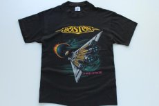 画像2: 80s USA製 BOSTON U.S.TOUR 1987 バンドTシャツ 黒 L (2)