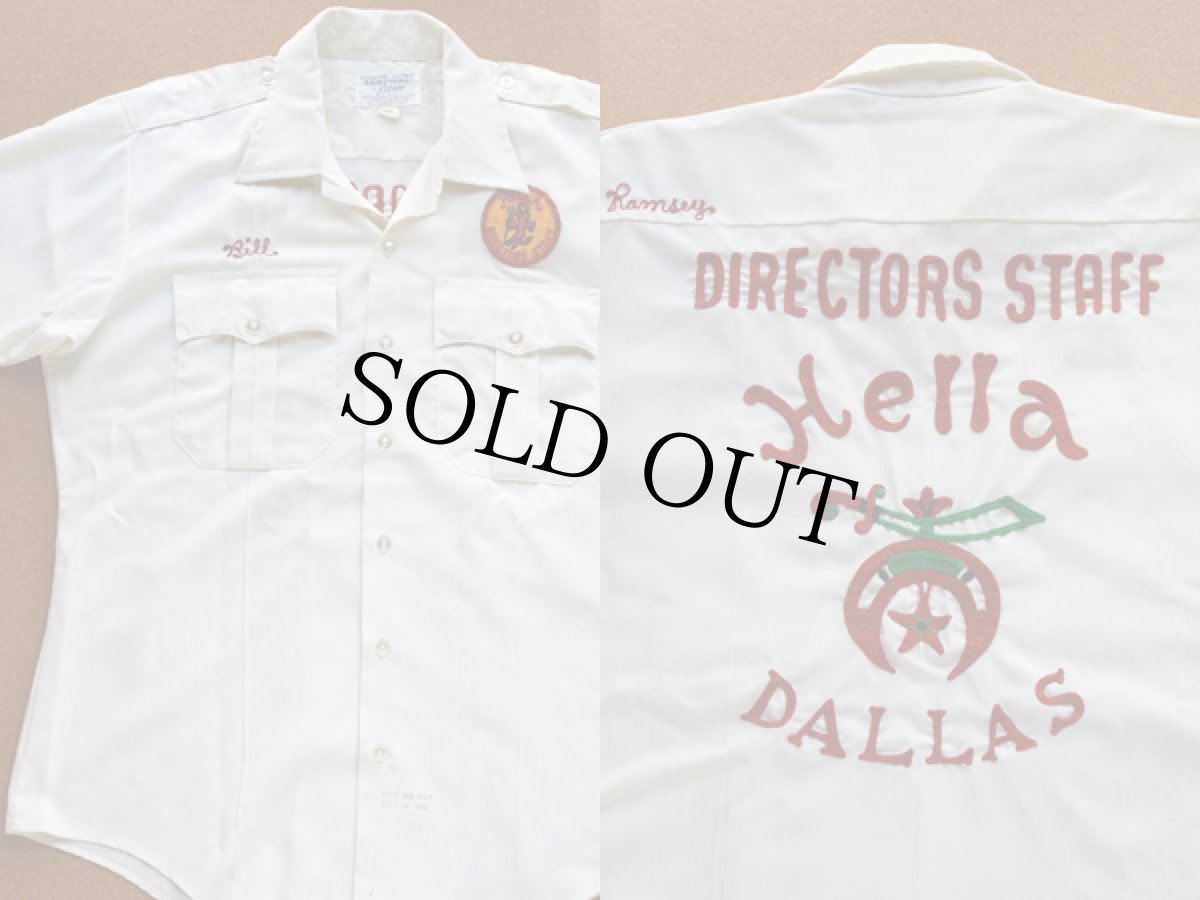 画像3: 70s Elleco フリーメイソン シュライナー Hella刺繍 シャツ (3)