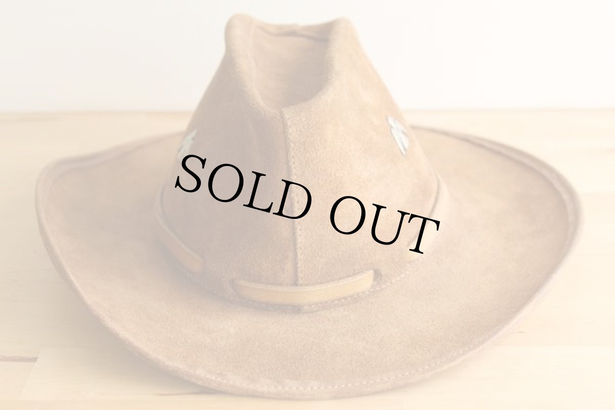 画像2: 70s Winsfield Cover Company サンダーバード スエードレザー カウボーイハット★ウエスタン (2)