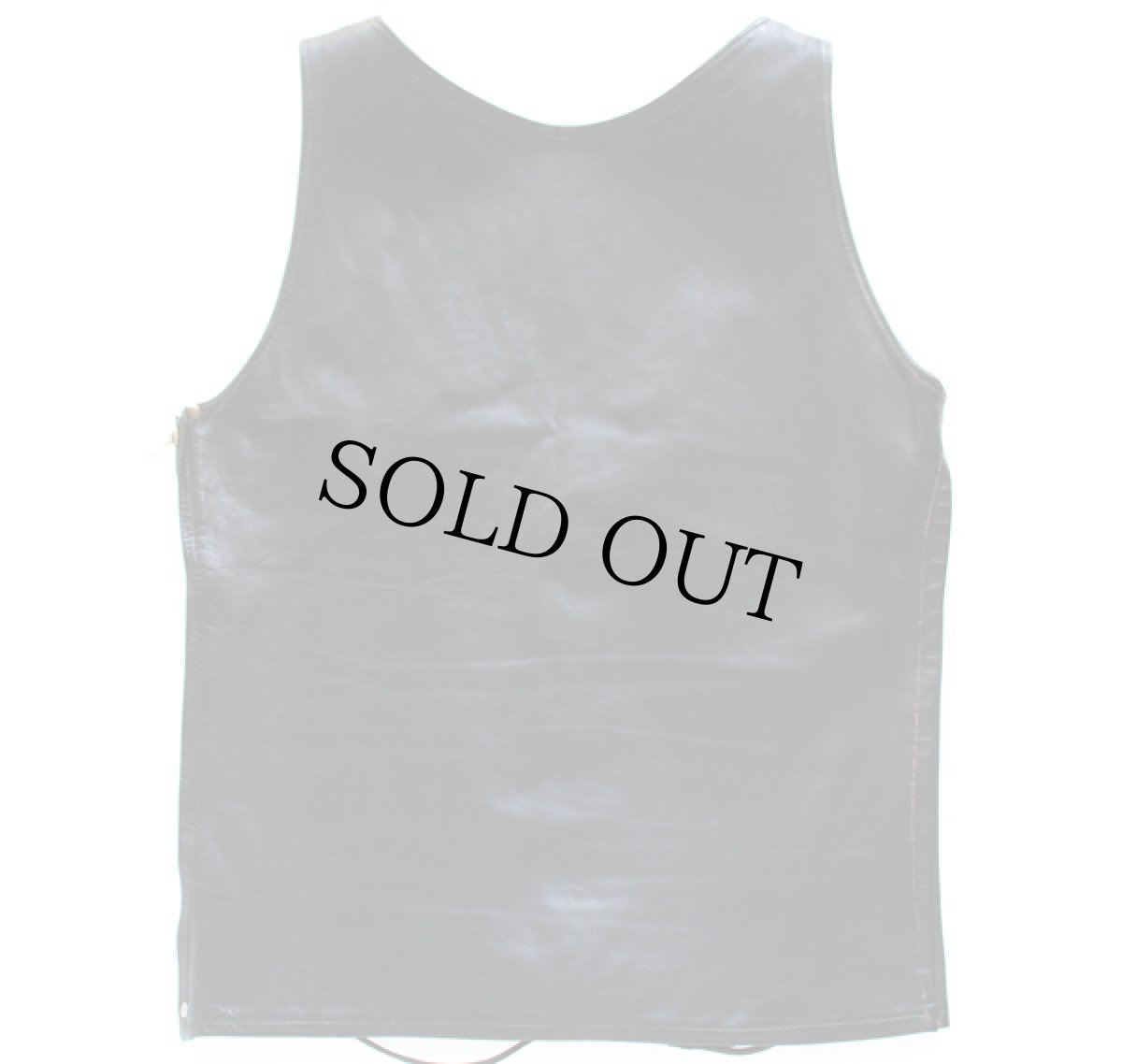 画像2: 60s レースアップ レザーベスト (2)