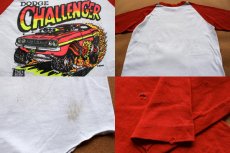 画像3: 70s DODGE CHALLENGER ツートン ラグラン 七分袖Tシャツ (3)