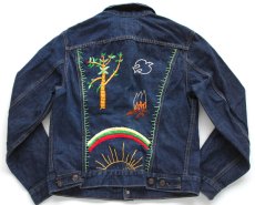 画像1: 70s Levi'sリーバイス 刺繍入り 70505 デニムジャケット 40 (1)