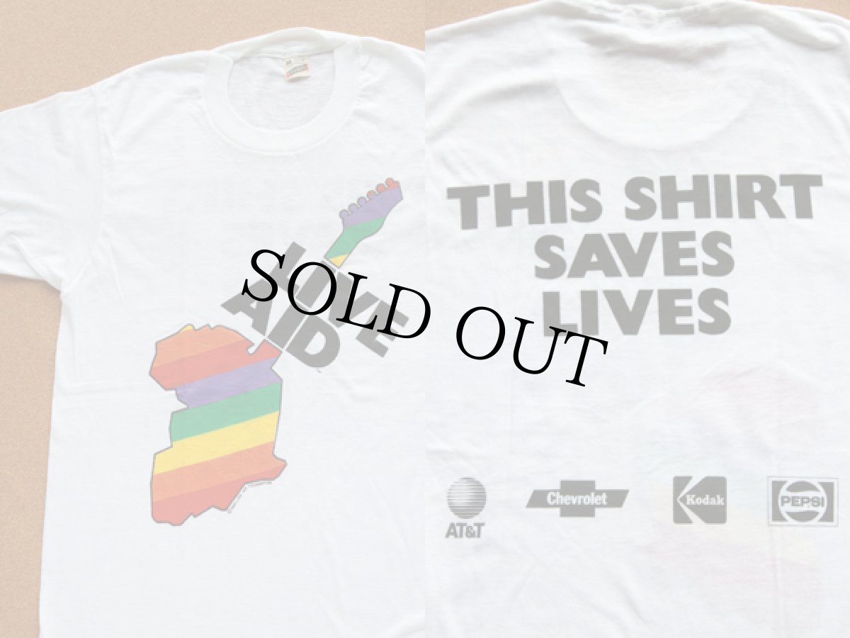 画像3: デッドストック★80s USA製 LIVE AID Tシャツ M (3)