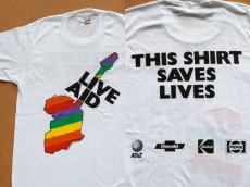 画像3: デッドストック★80s USA製 LIVE AID Tシャツ M (3)