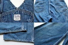 画像3: 60s USA製 Leeリー JELT DENIMジェルトデニム オーバーオール (3)