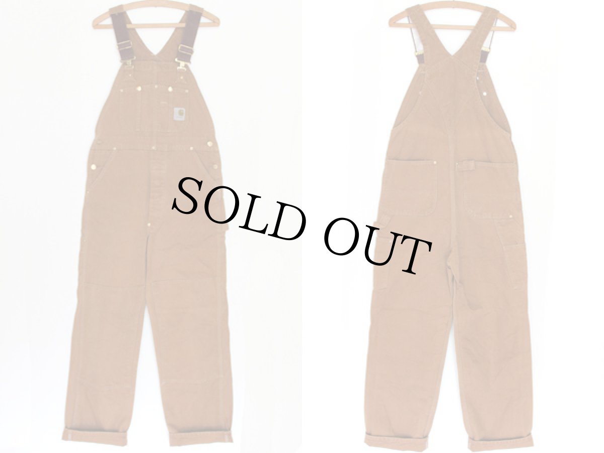 画像2: 70s carharttカーハート ダック地 ダブルニー オーバーオール (2)