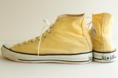 画像2: 90s USA製 CONVERSEコンバース ALL STARオールスターHI 薄黄 11 (2)