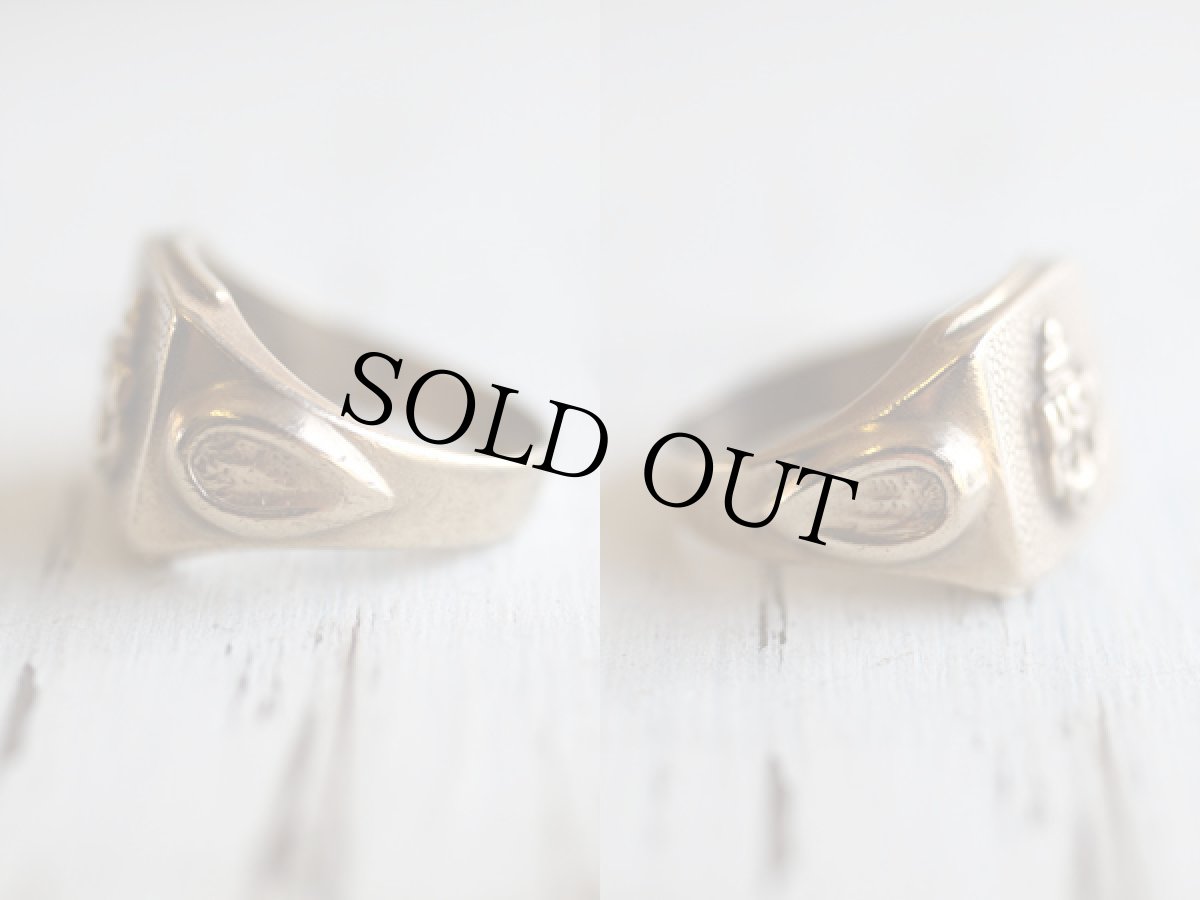 画像2: ビンテージ U.S.NAVY ミリタリーリング 10K ゴールド (2)