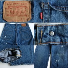 画像3: 70s USA製 Levi'sリーバイス 505 シングル 66前期 デニムパンツ ペンキ飛び w36 L33 (3)