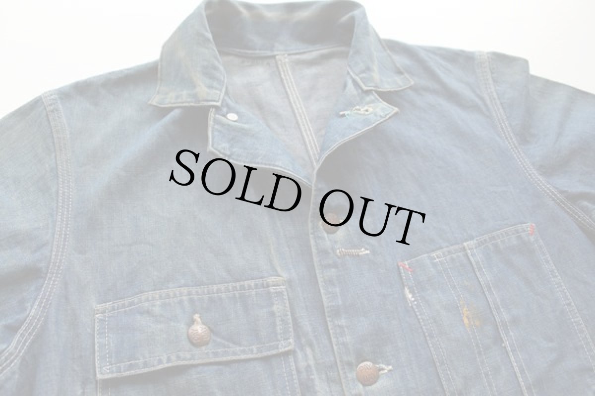 画像3: 50s PENNEY'S PAYDAY インディゴ デニム カバーオール ボロ (3)