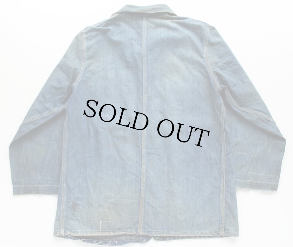 画像2: 50s PENNEY'S PAYDAY インディゴ デニム カバーオール ボロ (2)