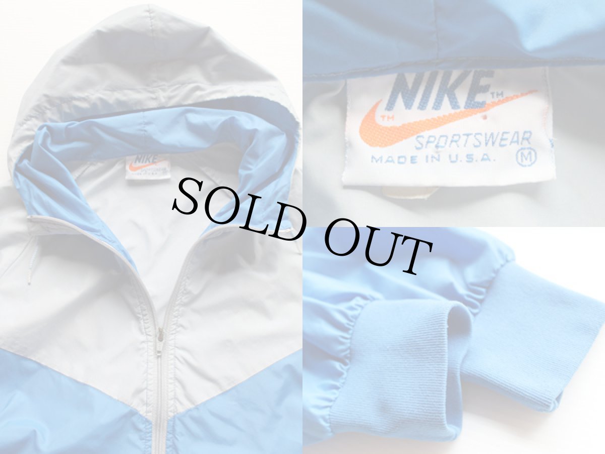 画像3: 70s USA製 NIKEナイキ 切り替え ナイロンパーカー M (3)