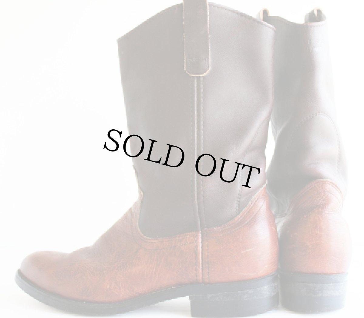 画像2: 90s USA製 REDWINGレッドウイング 切り替え ペコスブーツ (2)