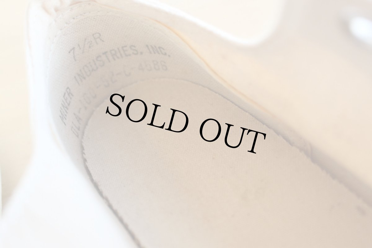 画像5: デッドストック★80s 米軍 キャンバス スニーカー ローカット 7.5R (5)