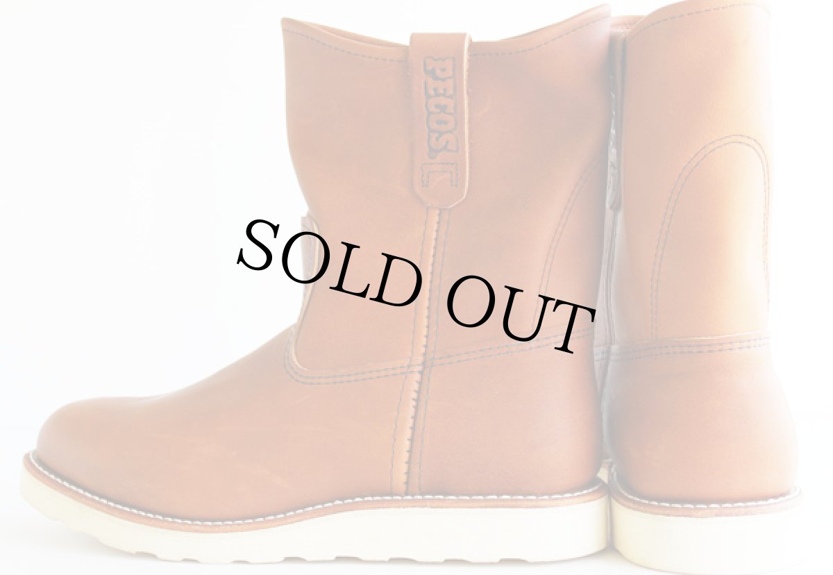 画像2: デッドストック★USA製 REDWINGレッドウイング 866 アイリッシュセッター ペコスブーツ 9EEE (2)