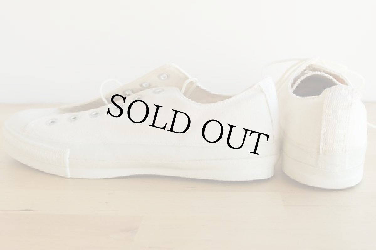 画像2: デッドストック★80s 米軍 キャンバス スニーカー ローカット 7.5R (2)