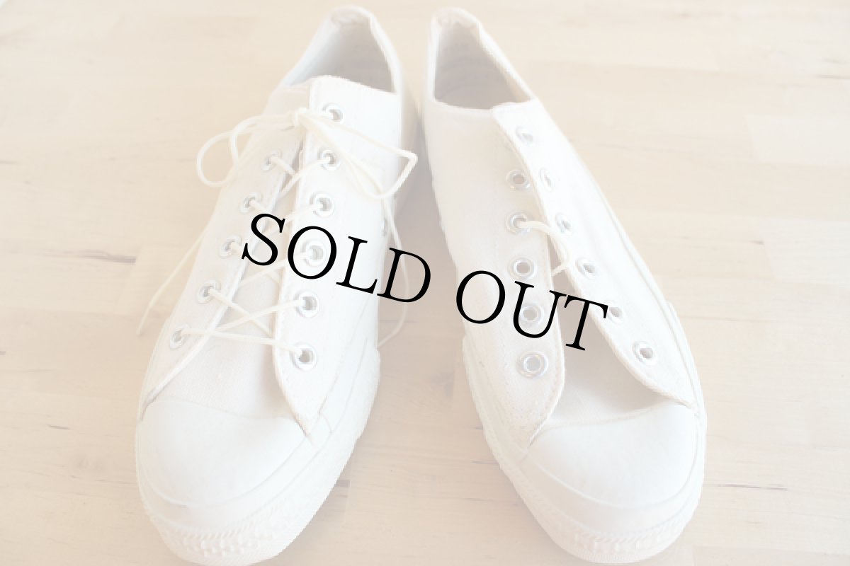 画像3: デッドストック★80s 米軍 キャンバス スニーカー ローカット 7.5R (3)