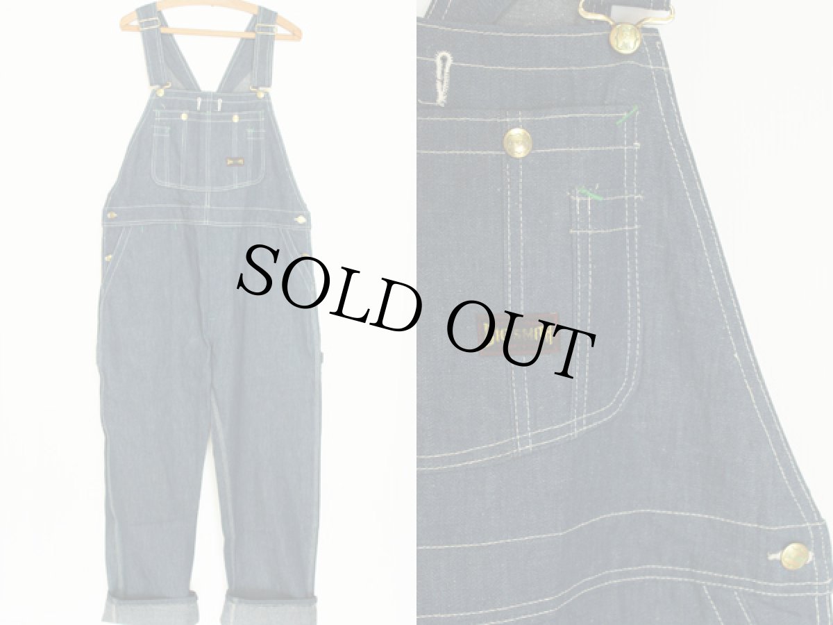 画像2: デッドストック★50s BIG SMITHビッグスミス デニム オーバーオール 38×29 (2)