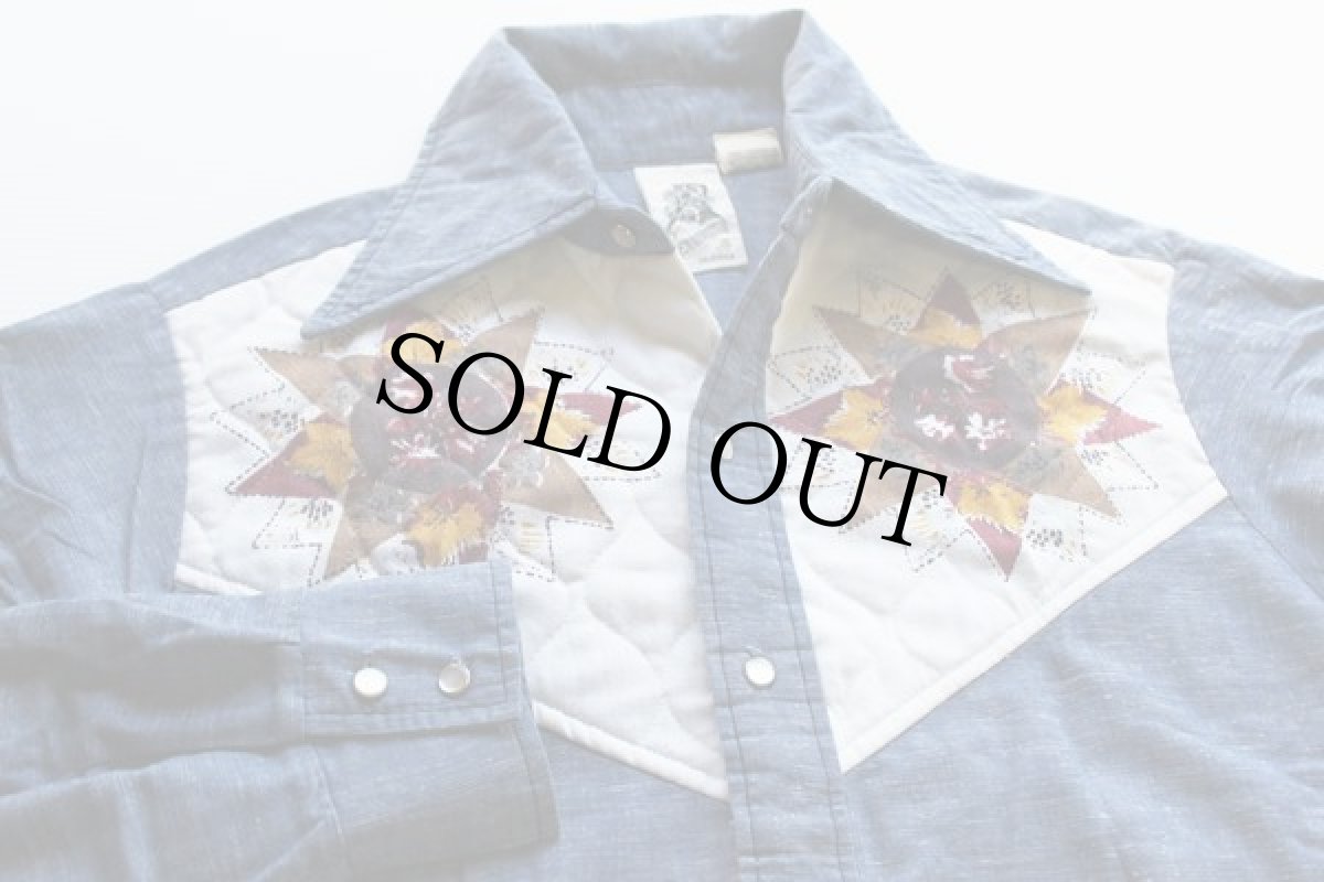 画像2: 70s KENNINGTON ケニントン シャンブレーシャツ M (2)