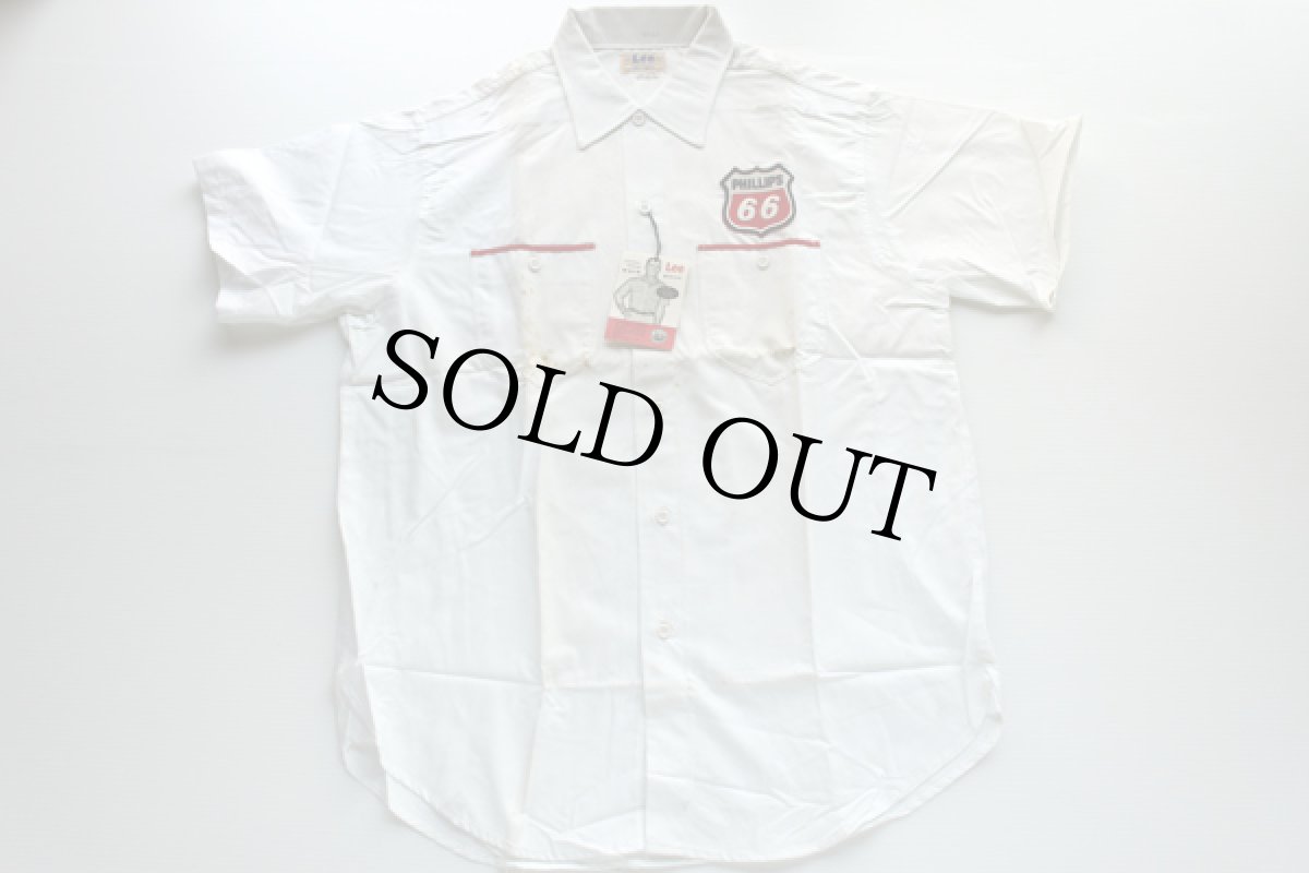 画像3: デッドストック★50s Leeリー PHILLIPS 66 パッチ&マチ付き 半袖 コットン ワークシャツ (3)