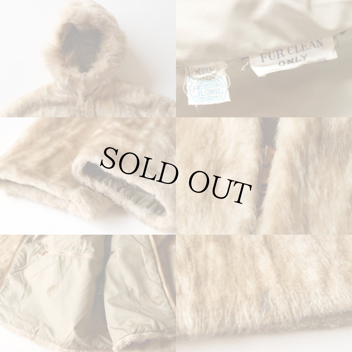 画像3: 60s UNKNOWN フェイクファーコート (3)