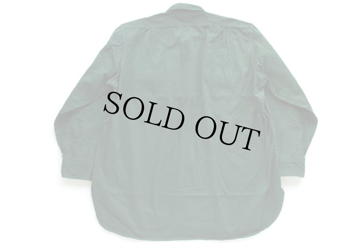 画像2: 50s Leeリー CHETOPA Phillips 66 パッチ&マチ付き ワークシャツ 深緑 (2)