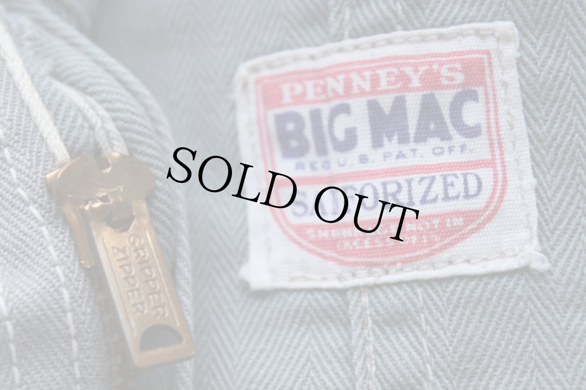 画像2: 50s PENNEY'S BIGMACビッグマック HBT ヘリンボーンツイル オールインワン★つなぎ (2)