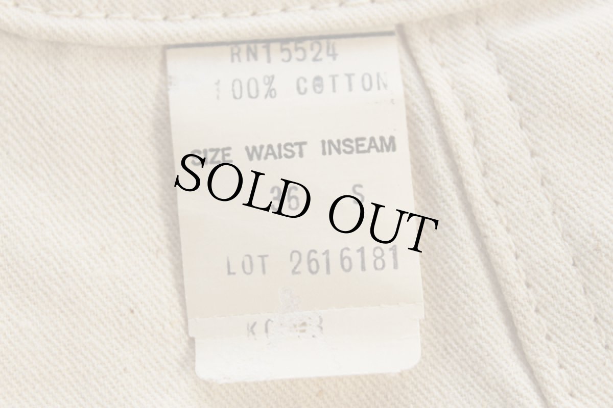 画像5: デッドストック★70s UNKNOWN ペインターパンツ 生成り w36 (5)