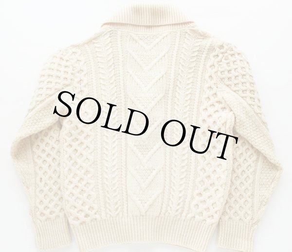 70s USA製 PENDLETONペンドルトン ショールカラー ケーブル編み