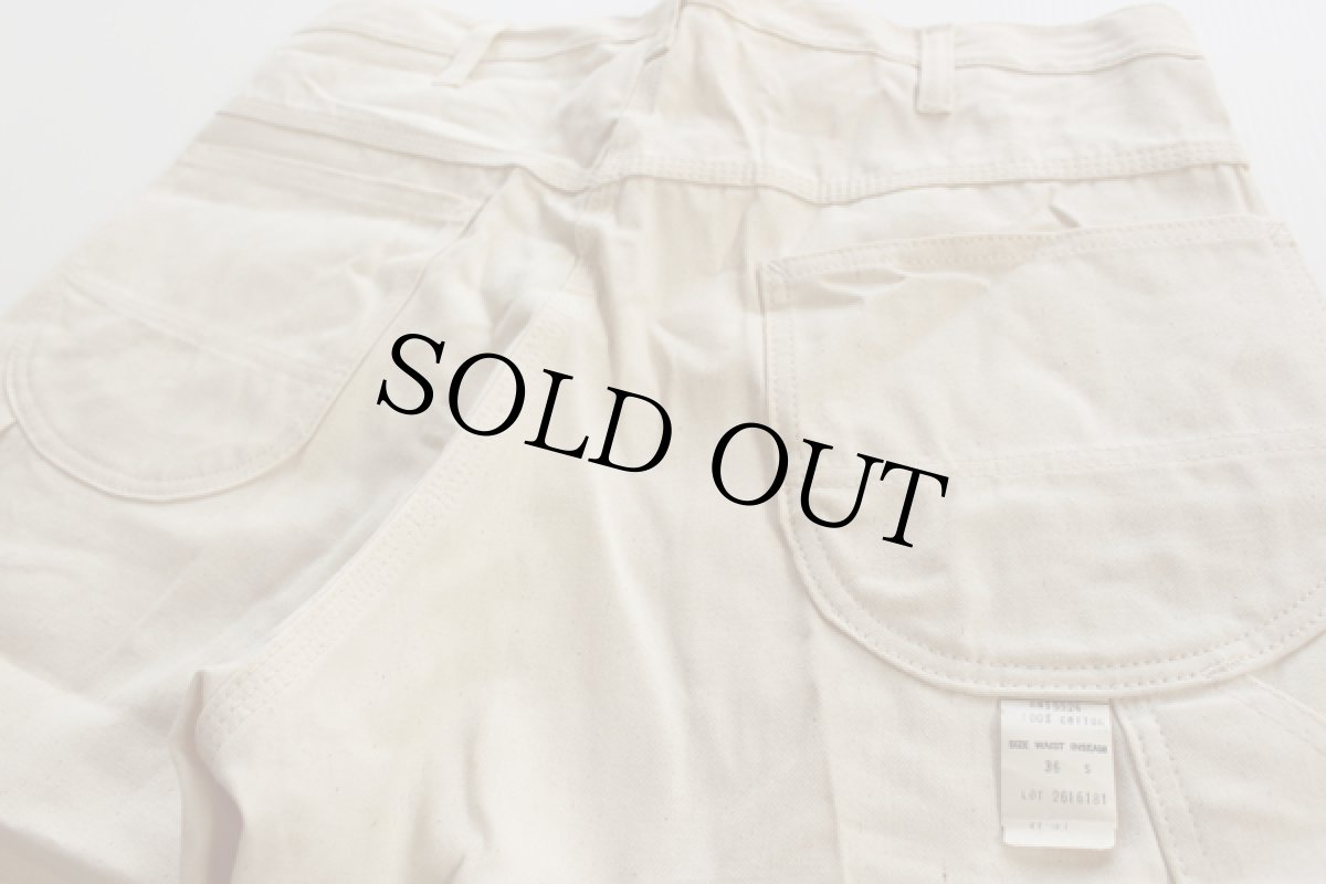 画像3: デッドストック★70s UNKNOWN ペインターパンツ 生成り w36 (3)