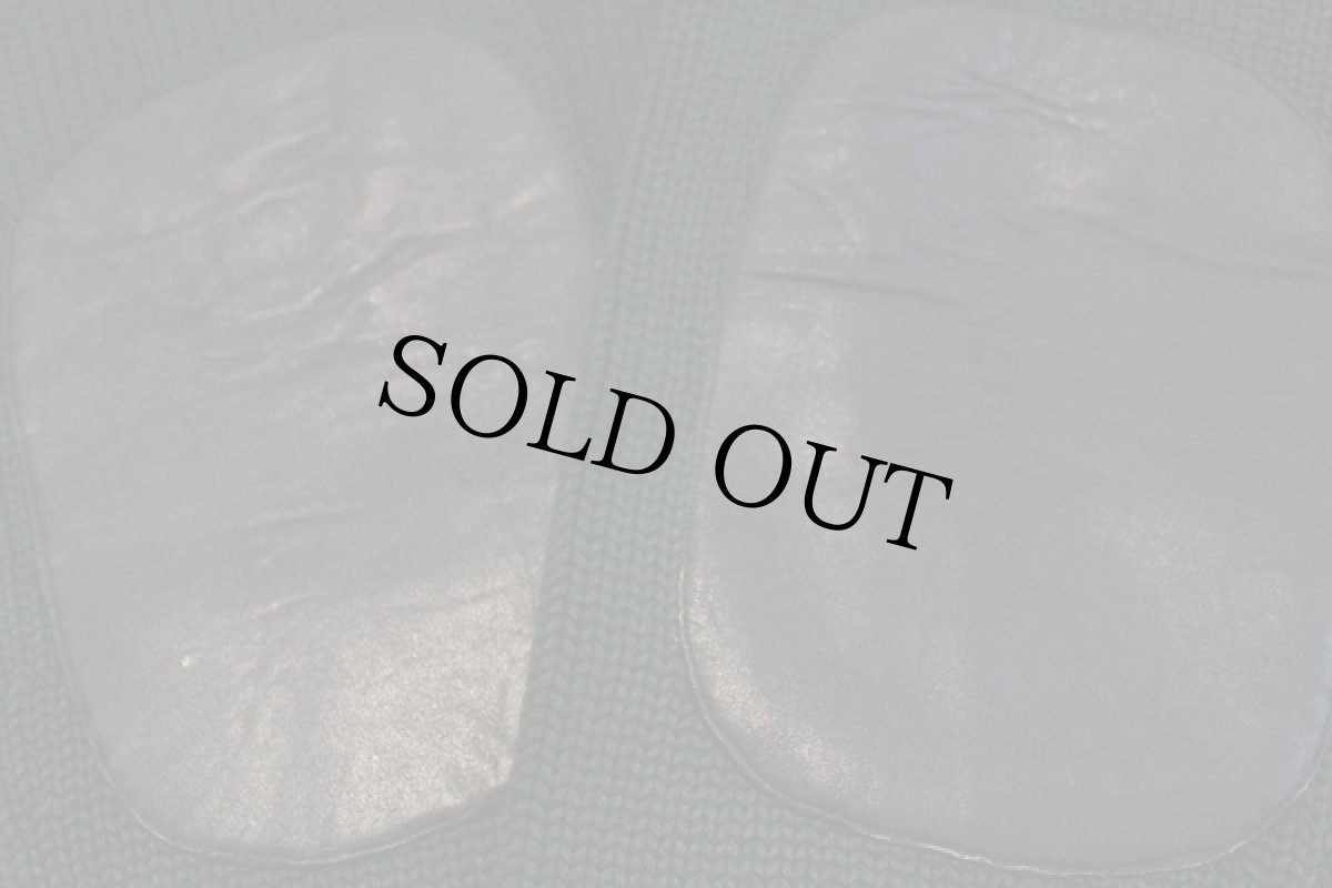 画像5: 40s NELSON KNITTING パッチ付き ローゲージ ウールニット レタードカーディガン 深緑 (5)