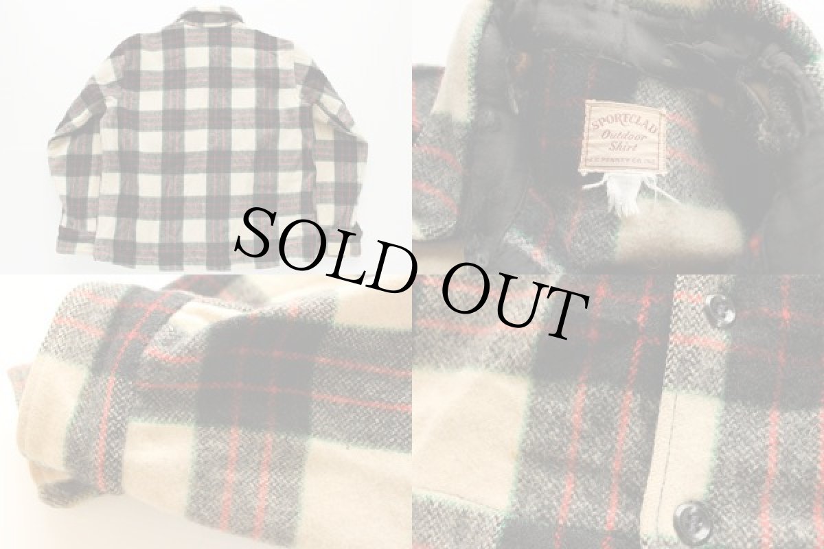 画像3: 50s J.C.PENNEY SPORTCLAD ウールシャツ (3)