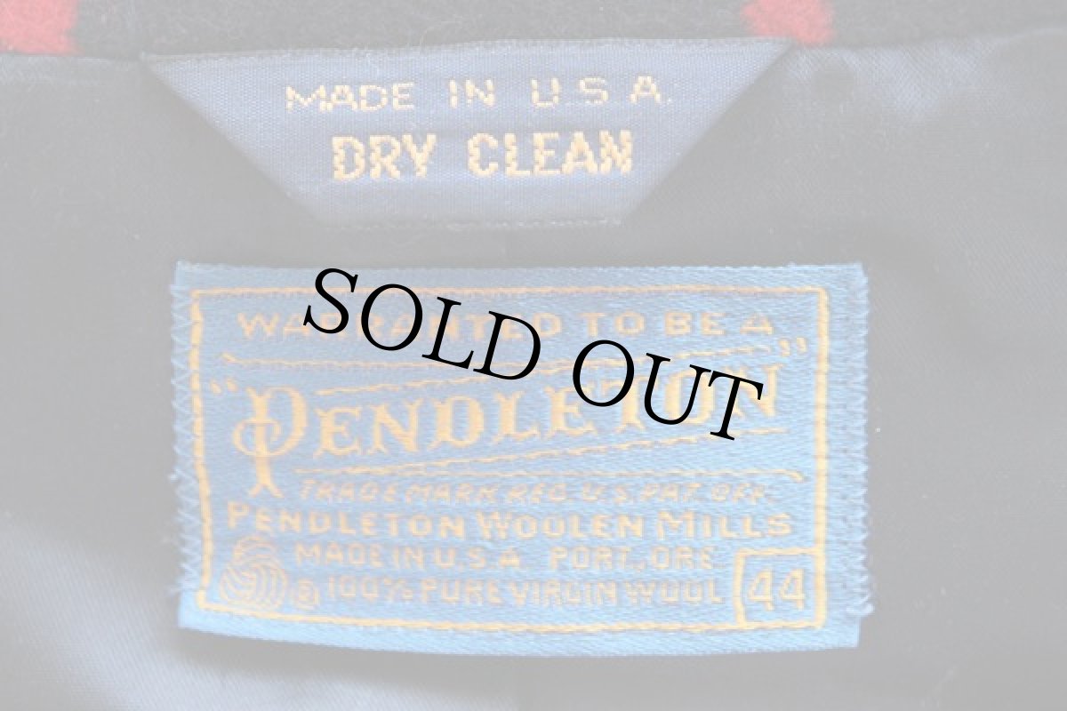 画像4: 80s PENDLETONペンドルトン チーフジョセフ ネイティブ柄 ウール ブランケット コート (4)