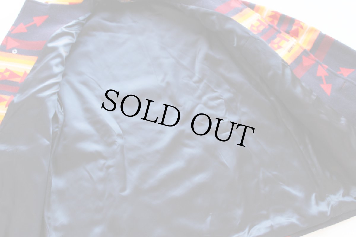 画像5: 80s PENDLETONペンドルトン チーフジョセフ ネイティブ柄 ウール ブランケット コート (5)