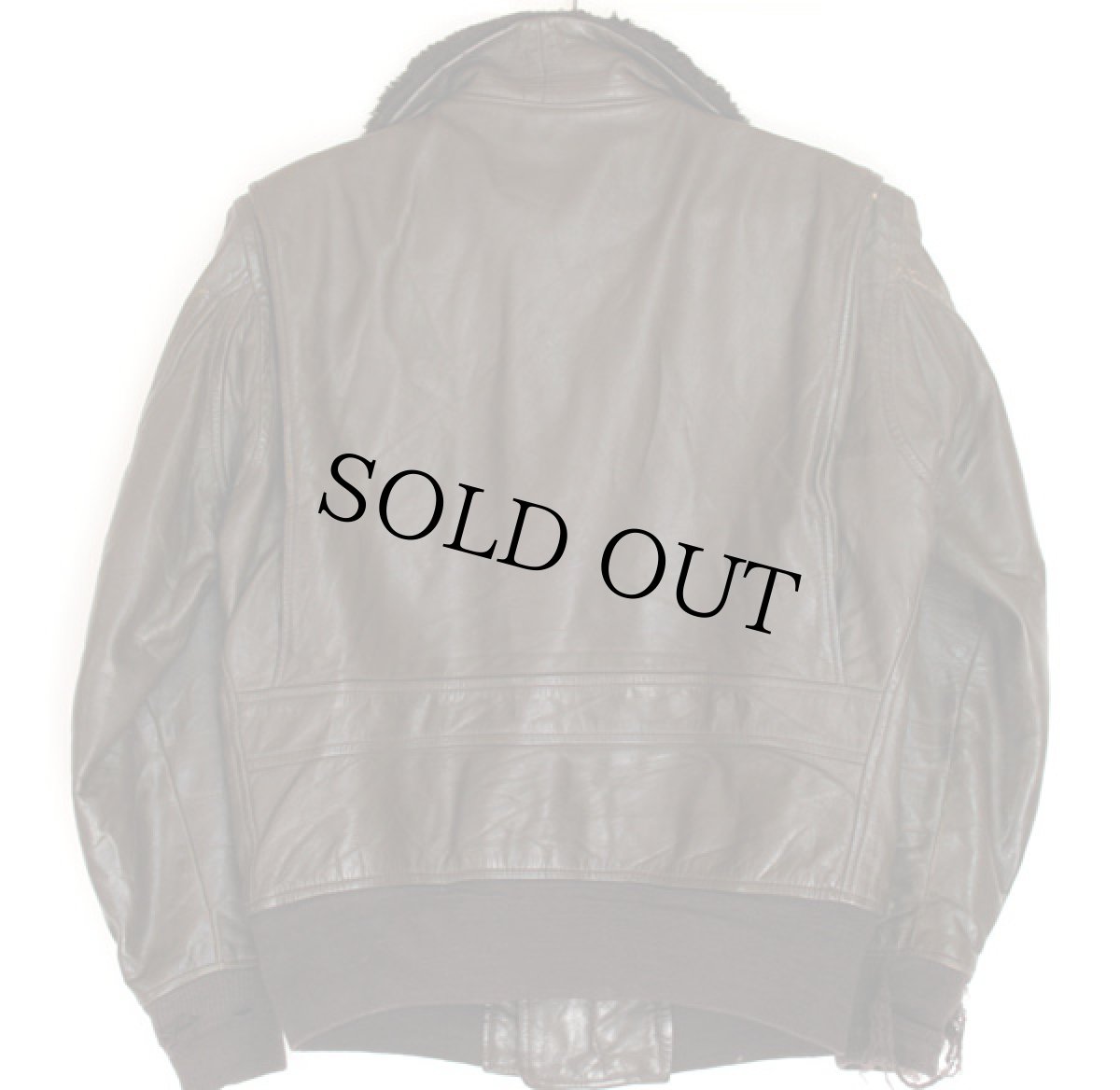 画像2: 70s 米軍 U.S.NAVY G-1 フライト レザージャケット 38 (2)