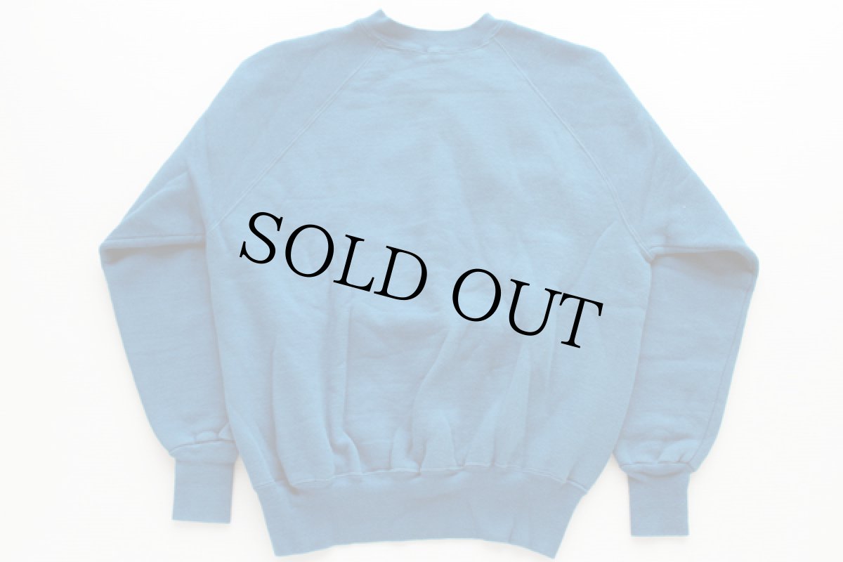 画像2: 60s カンザス カレッジ コットン スウェット 青 (2)