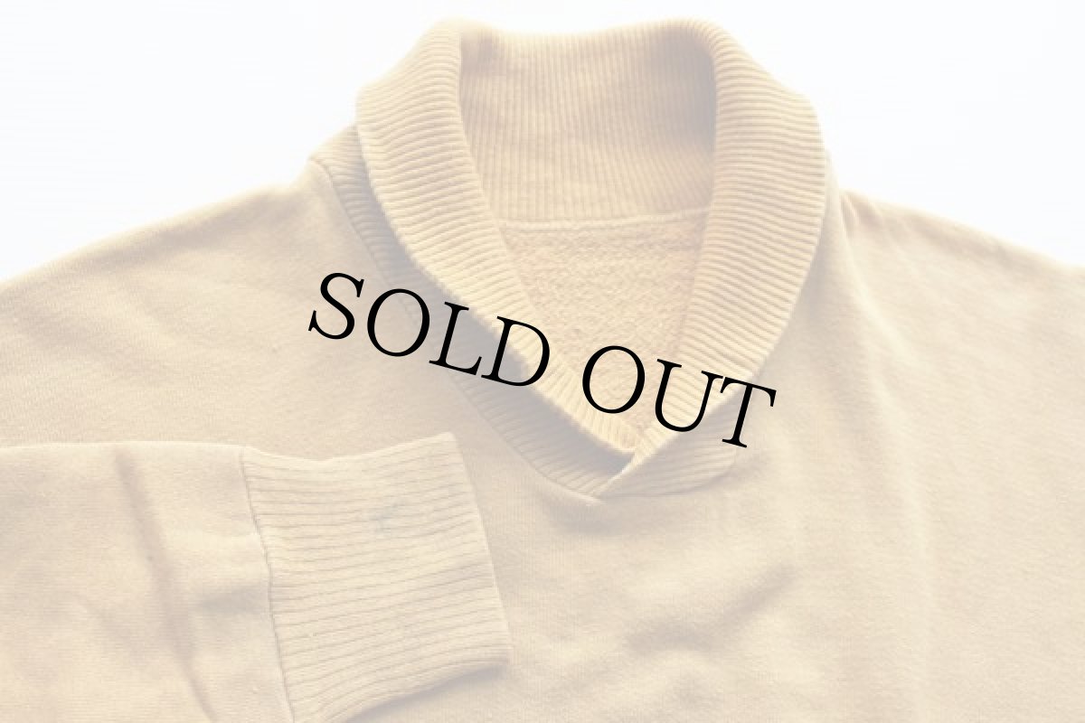 画像3: 50s 針抜きリブ ショールカラー スウェット (3)