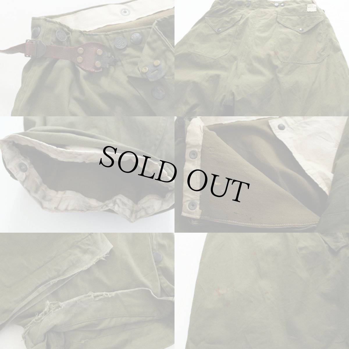 画像3: 50s 米軍 USAF ウールライナー ファイヤーマン オーバーパンツ w36 L31 (3)