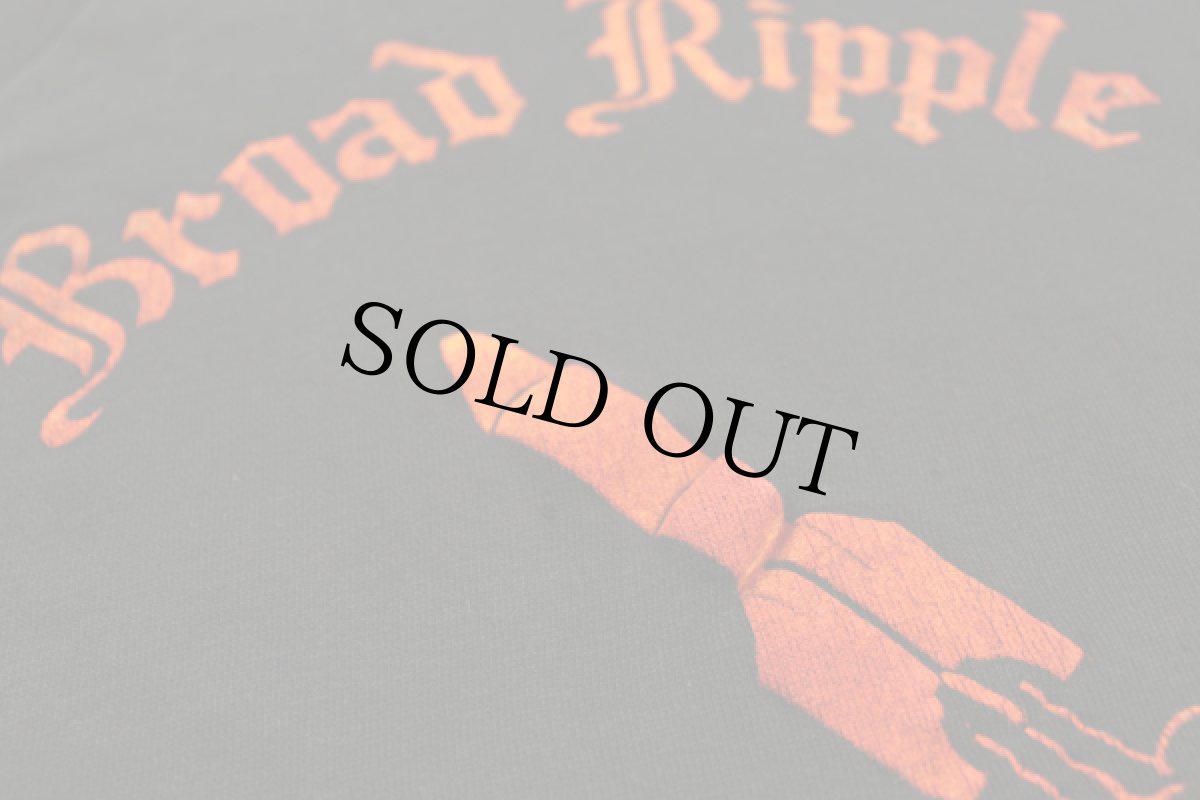 画像4: 60s ロケット フロッキープリント スウェット 黒 (4)