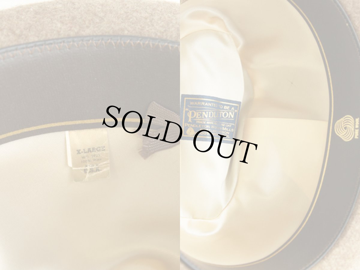 画像3: 80s USA製 PENDLETONペンドルトン ウール フェドラハット (3)