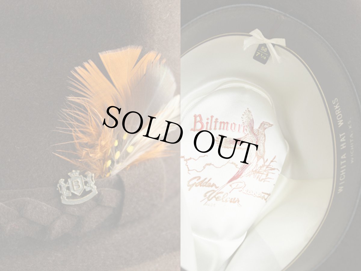 画像3: カナダ製 BILTMORE フェルト フェドラハット 茶 57cm (3)