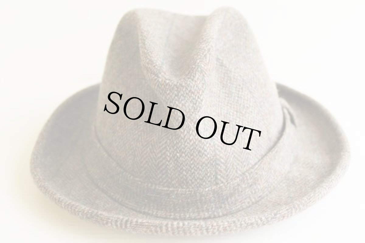 画像2: 80s USA製 PENDLETONペンドルトン ツイード ウール フェドラハット (2)