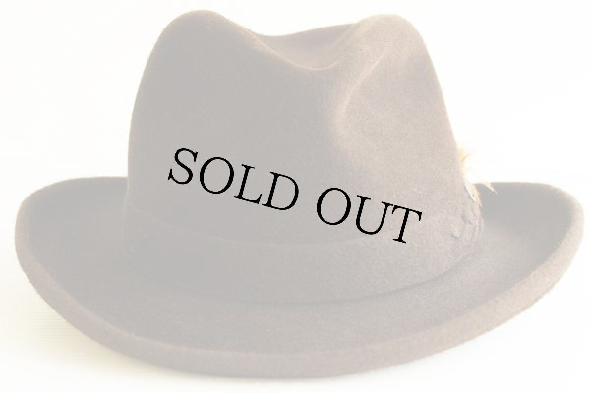 画像2: カナダ製 BILTMORE フェルト フェドラハット 茶 57cm (2)