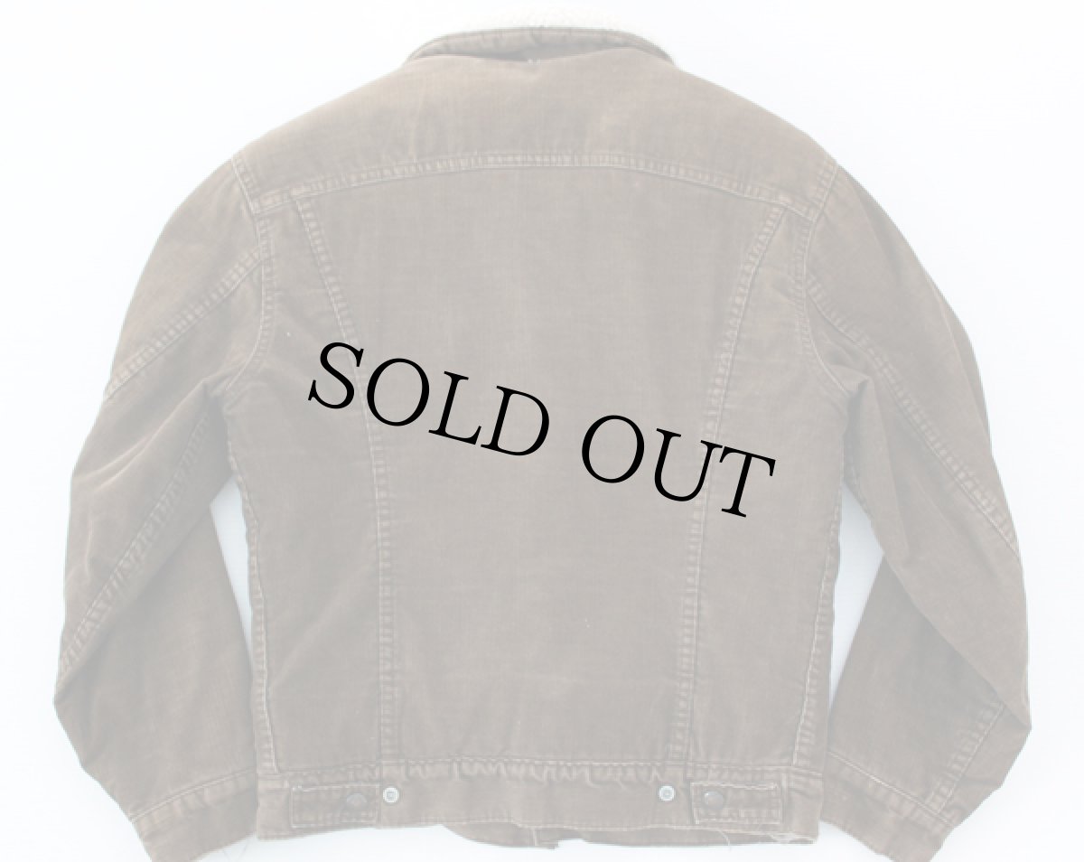 画像2: 70s LEVI'Sリーバイス BIGE ボアライナー コーデュロイジャケット 茶 (2)