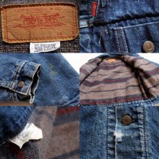 画像3: 60s LEVI'Sリーバイス 70505 BIGE ブランケットライナー デニムジャケット (3)