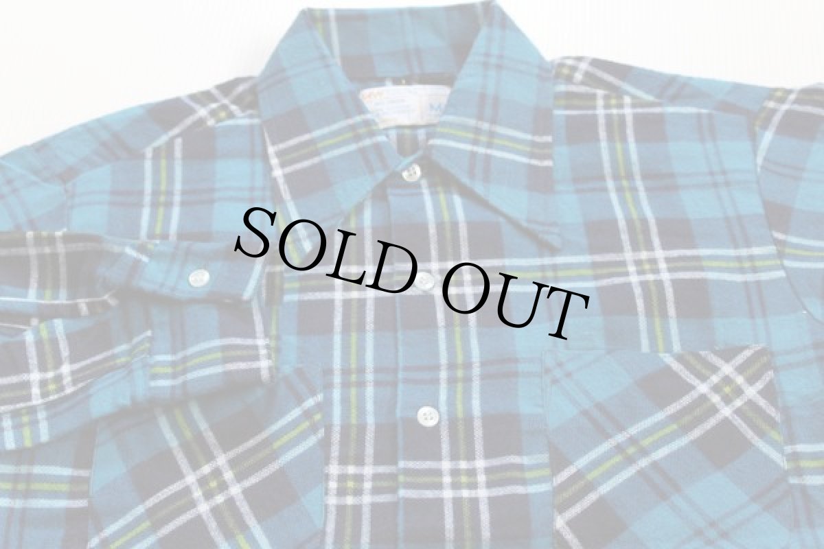 画像2: デッドストック★70s JCPenney プリントネルシャツ M (2)