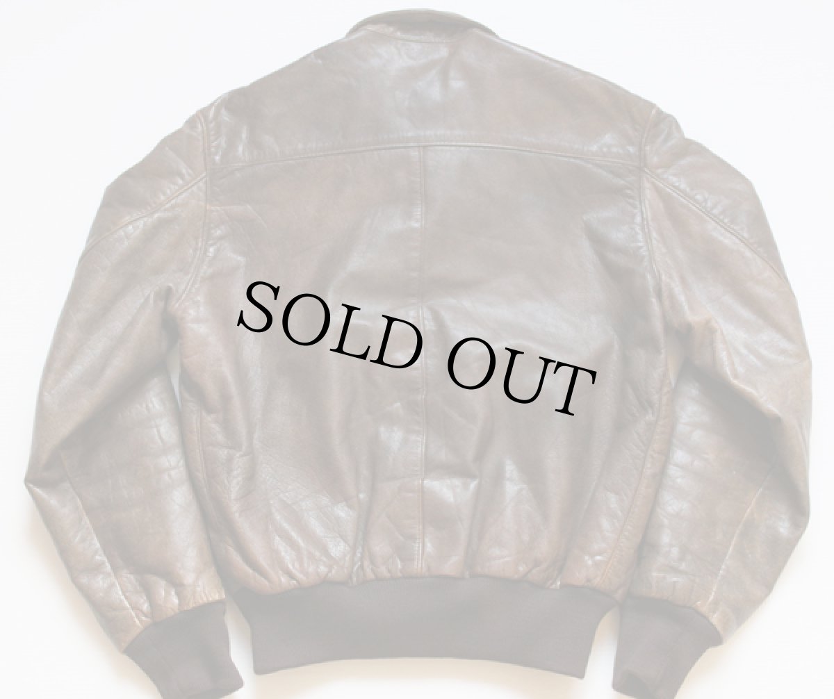 画像2: 80s USA製 L.L.Bean A-2タイプ フライト レザージャケット 36 (2)