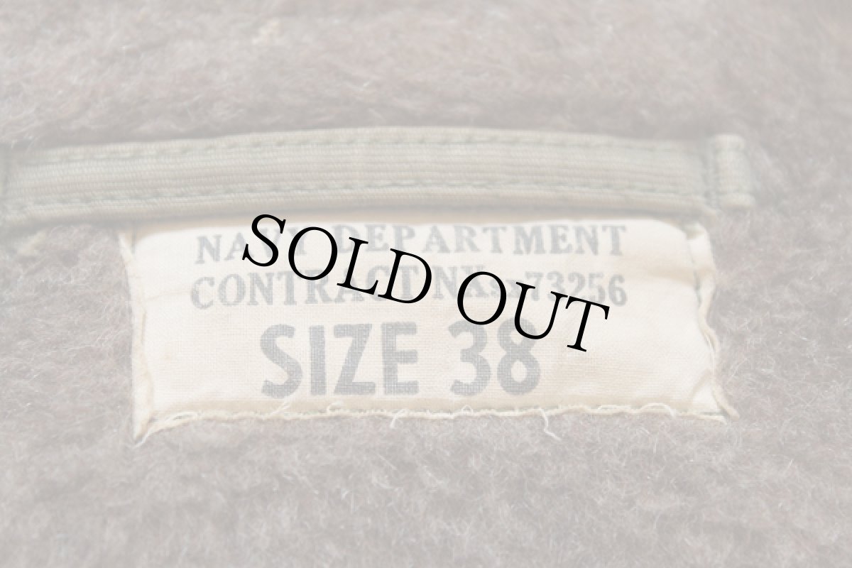 画像5: 40s 米軍 U.S.NAVY N-1 デッキジャケット オリーブドラブ 38 (5)